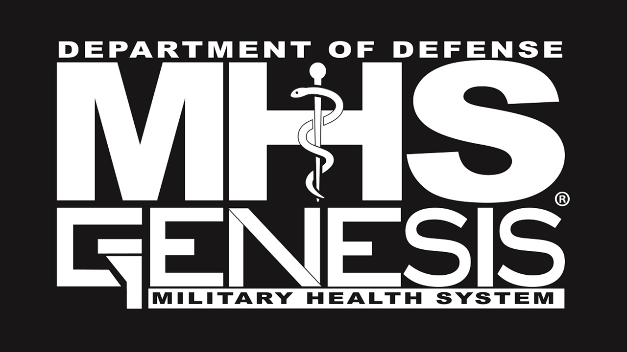 MHS GENESIS Logo white on black