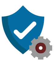 checkmark with gear icon