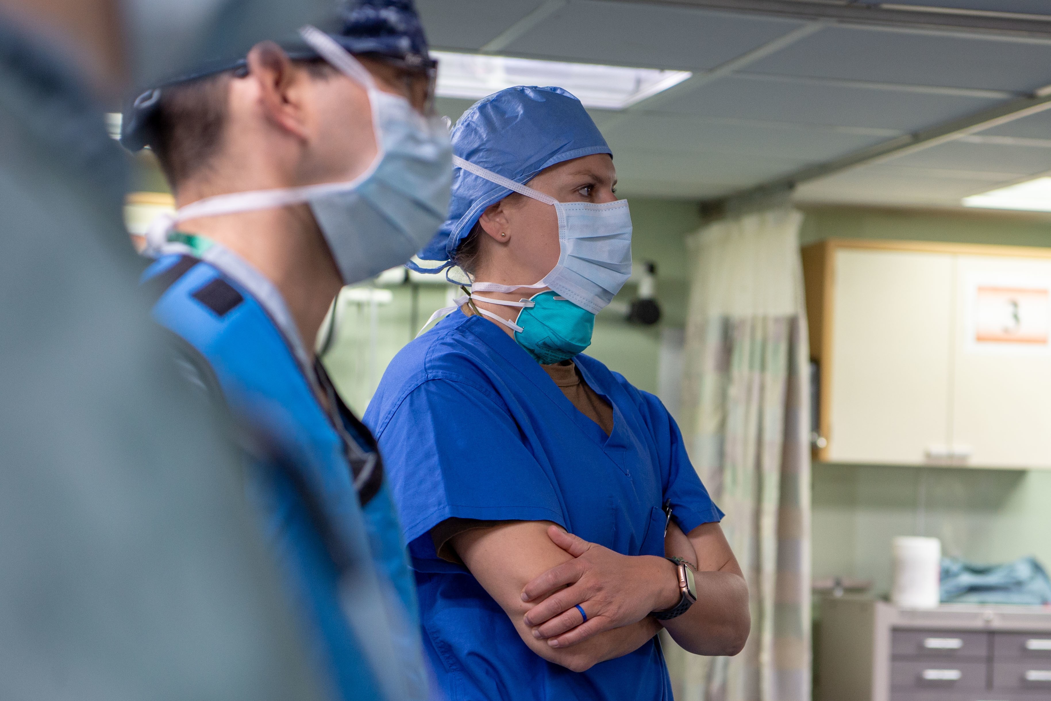 surgeon in scrubs