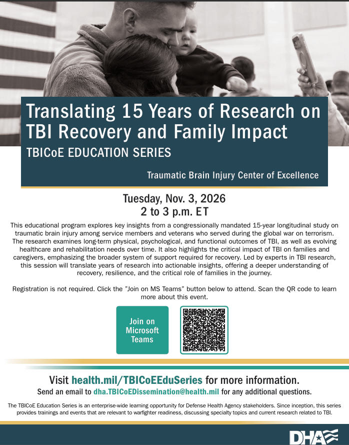 Translating 15 Years of Research on TBI Recovery and Family Impact