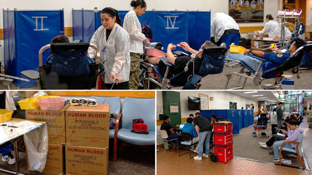 JOINT BASE LEWIS-MCCHORD, Wash. — Members of the Madigan Army Medical Center community participate in a Medical Readiness Battalion blood donation competition at Madigan’s Medical Mall, Sept. 23-25, 2026. The three-day event encouraged Soldiers, staff and other eligible donors to give blood while fostering friendly competition among MRB companies. Although the competition tracked donations by company, participation was open to anyone interested in donating. The company contributing the most blood relative to its size will be awarded the event trophy. The blood drive highlighted the importance of blood donation in supporting patient care, medical readiness and the military community.