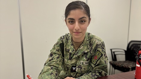 HM3 Nessa Zazi helps conduct trainings and evaluations of EMT students at U.S. Naval Hospital Okinawa