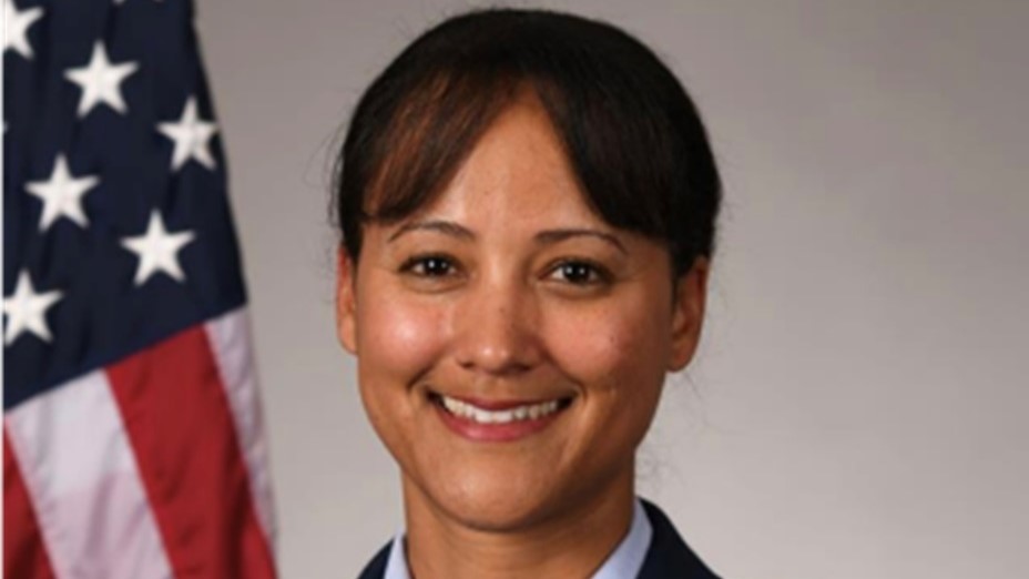 This is the official portrait of Maj. Mahogany L. Swanson.