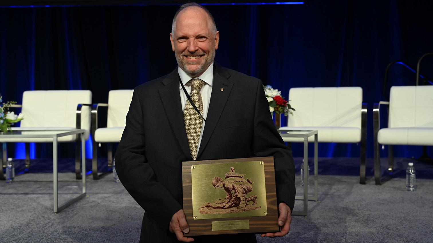 Karl Friedl, Ph.D., the U.S. Army Research Institute of Environmental Medicine’s Chief Physiologist, was presented with the Department of Defense’s premier Military Health System Research Symposium Distinguished Service Award