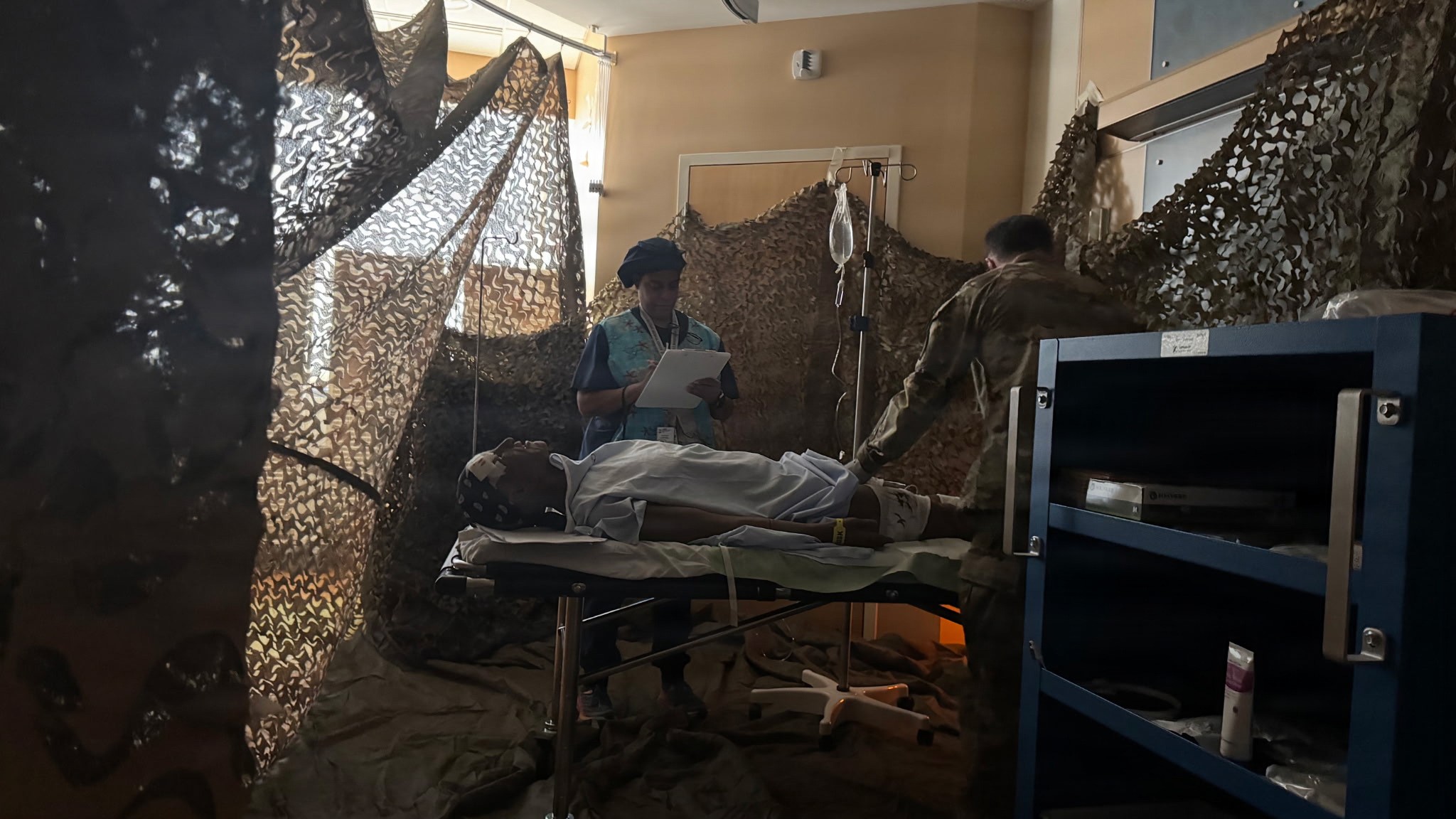  Nurses of the A.T. Augusta Military Medical Center (ATAMMC) experience realistic scenarios during the Individual Critical Task Lists (ICTL) training