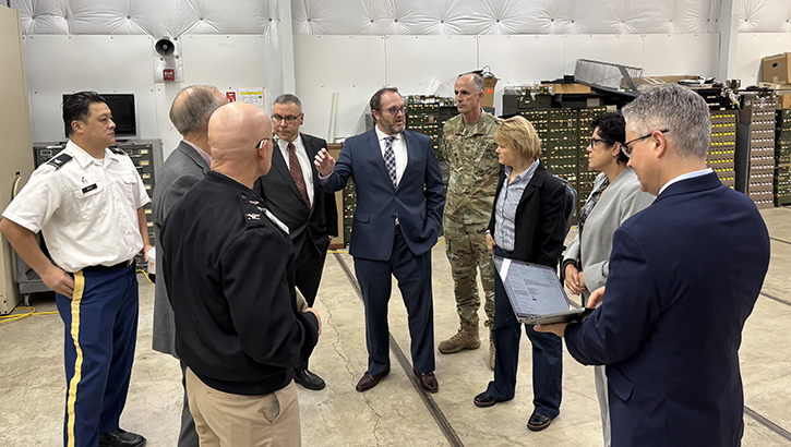 Leaders from the Office of the Assistant Secretary of Defense for Health Affairs recently toured the Defense Health Agency Joint Pathology Center in Silver Spring, Maryland.