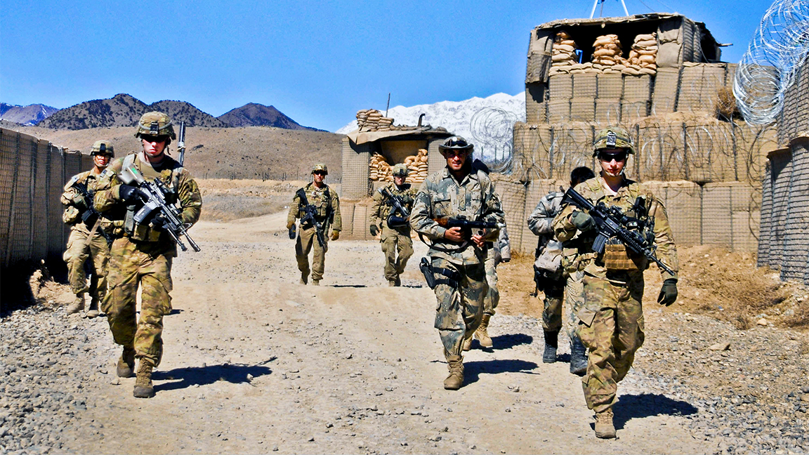Two innovative handheld medical devices, developed through a USU/JHU-APL collaboration, could potentially save the lives of seriously injured deployed U.S. service members in remote, austere environments. (Photo by Staff Sgt. Jason Epperson, U.S. Army)