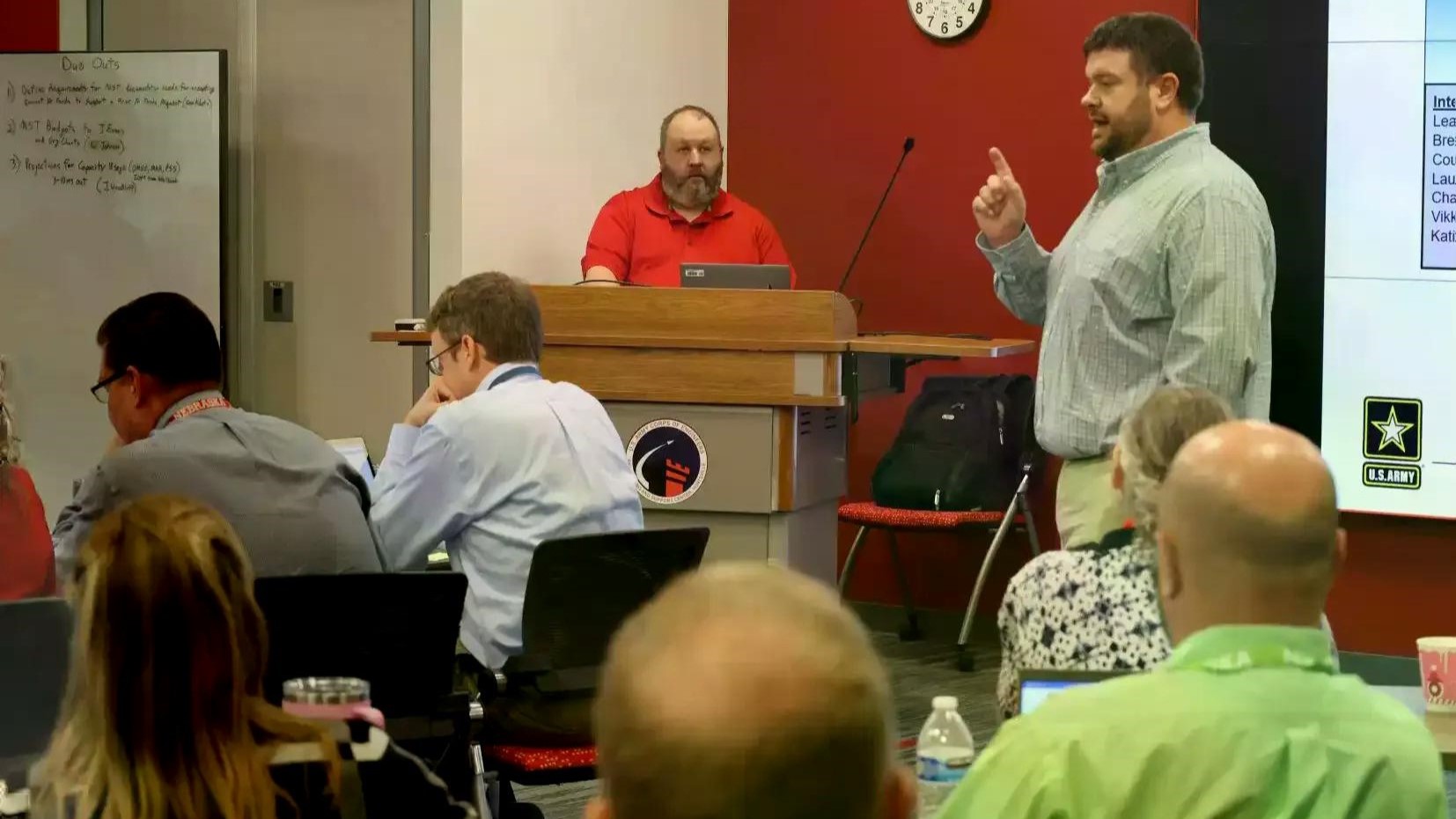 Wes Johnson, Huntsville Center Medical Division chief, addresses attendees at the Defense Health Agency Summit 