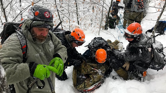 Retired Army Lt. Col. Matthew Welder (left) achieved "Triple Crown" recognition by the Wilderness Medical Society, making him the first person in the world to do so. (Photo courtesy of Matthew Welder)